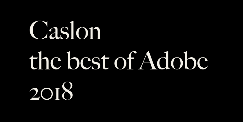 Caslon Best Font